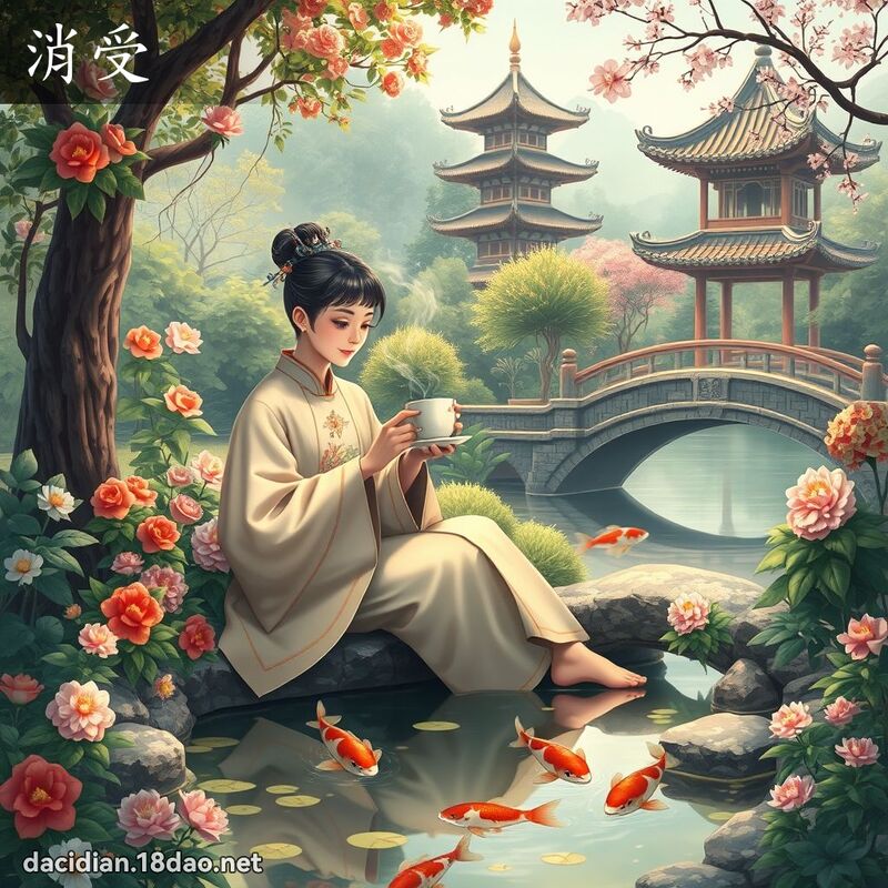 消受 - 國語大辭典配圖