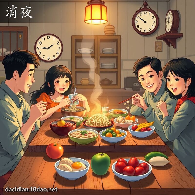 消夜 - 国语大辞典配图