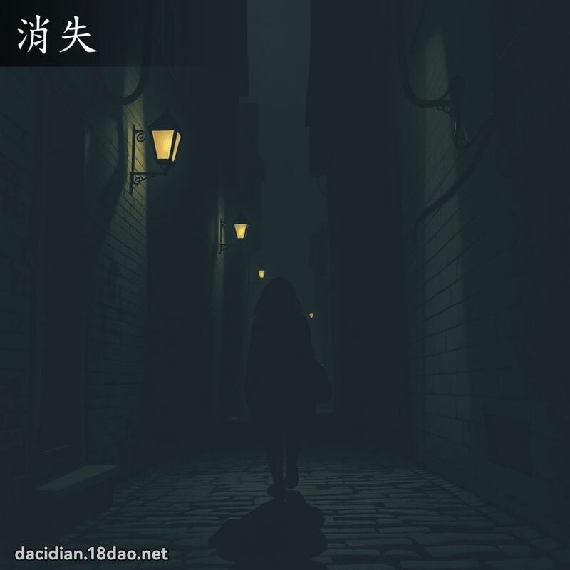 消失 - 國語大辭典配圖