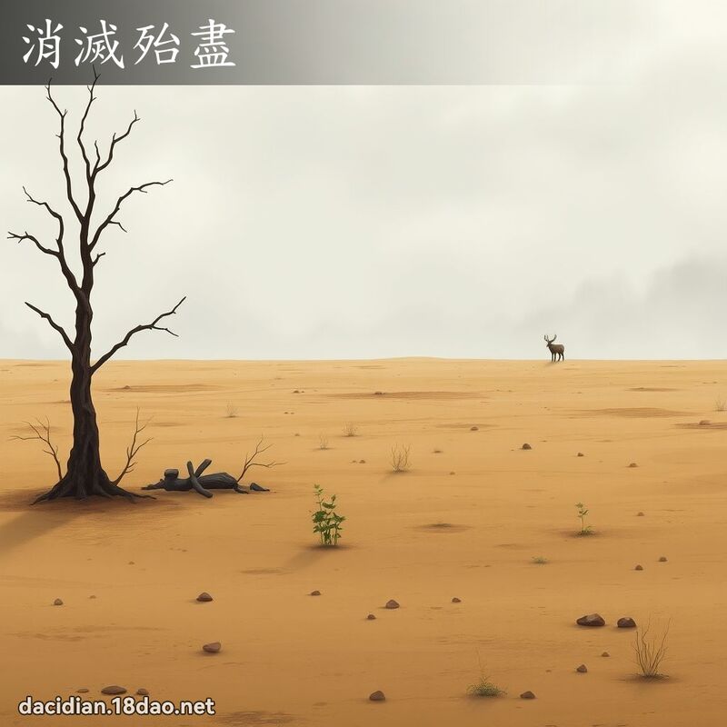 消滅殆盡 - 國語大辭典配圖