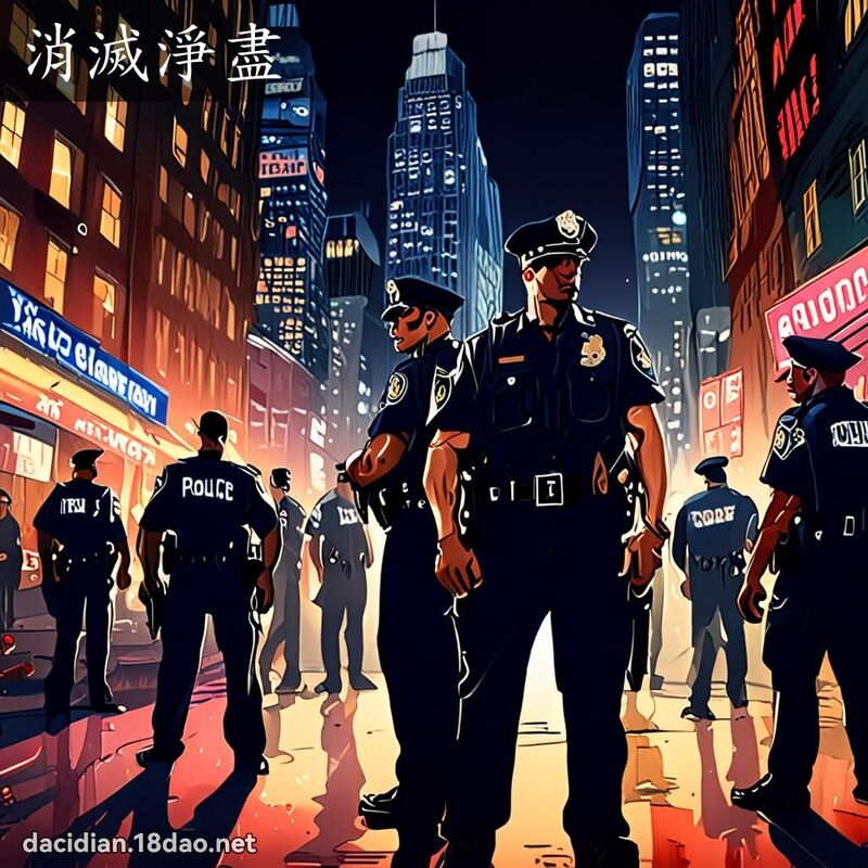 消灭净尽 - 国语大辞典配图