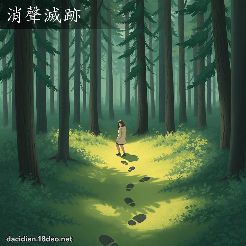 消聲滅跡 - 國語大辭典配圖