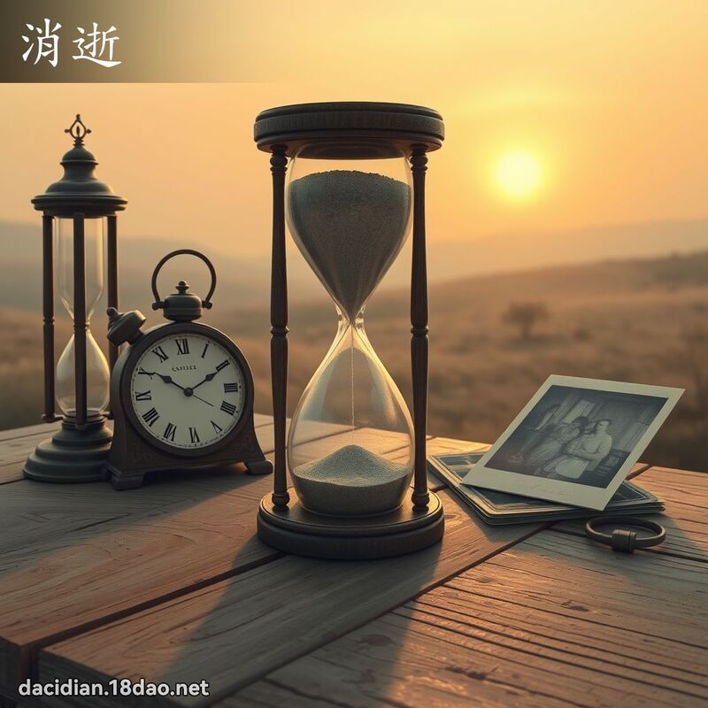 消逝 - 國語大辭典配圖