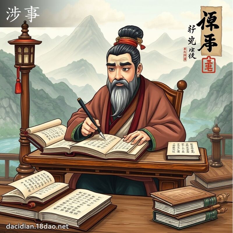 涉事 - 国语大辞典配图