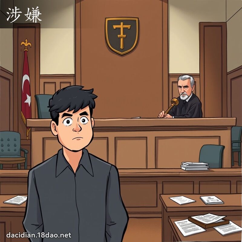 涉嫌 - 國語大辭典配圖