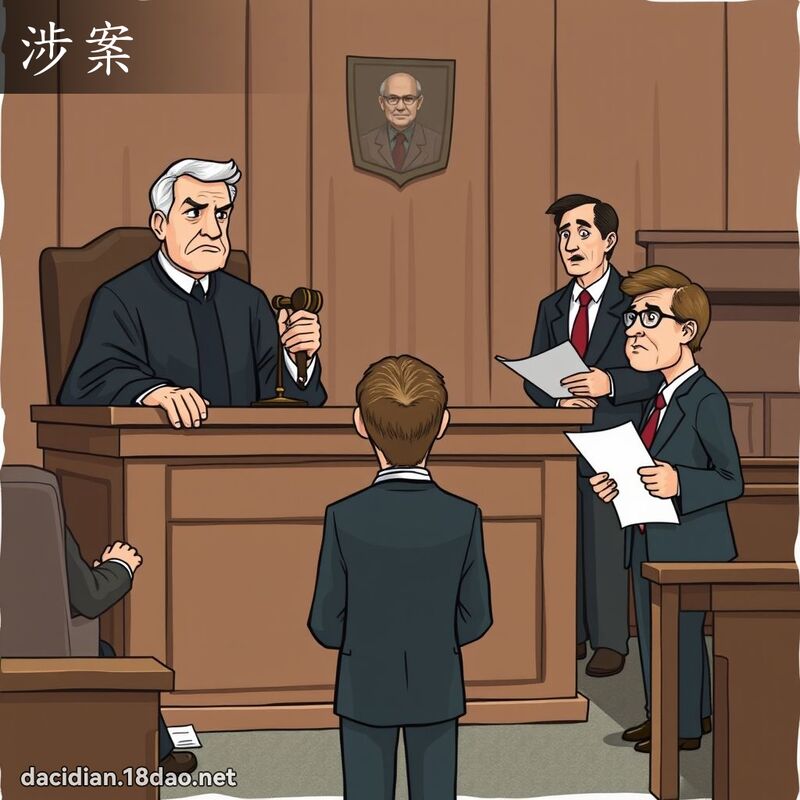 涉案 - 国语大辞典配图