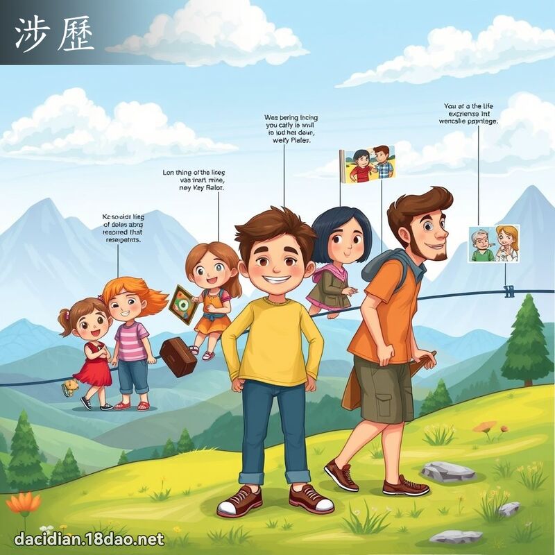 涉歷 - 国语大辞典配图