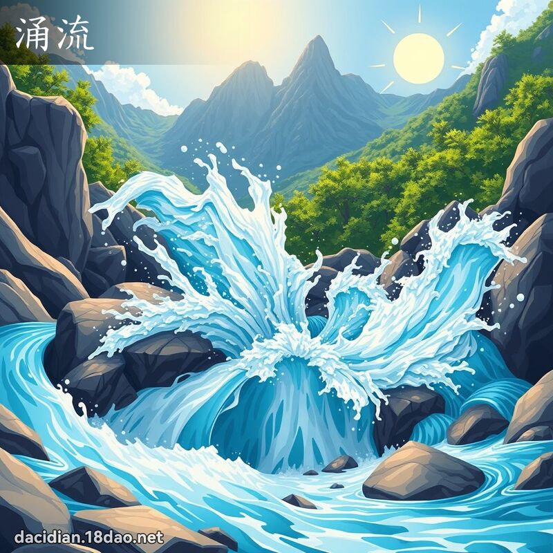 涌流 - 國語大辭典配圖