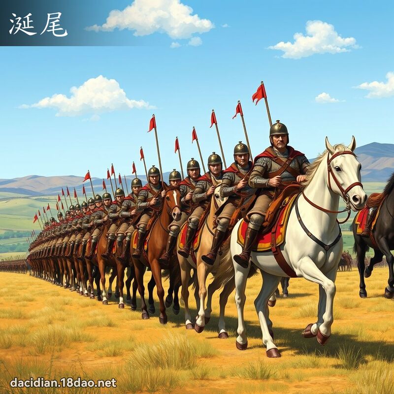 涎尾 - 国语大辞典配图