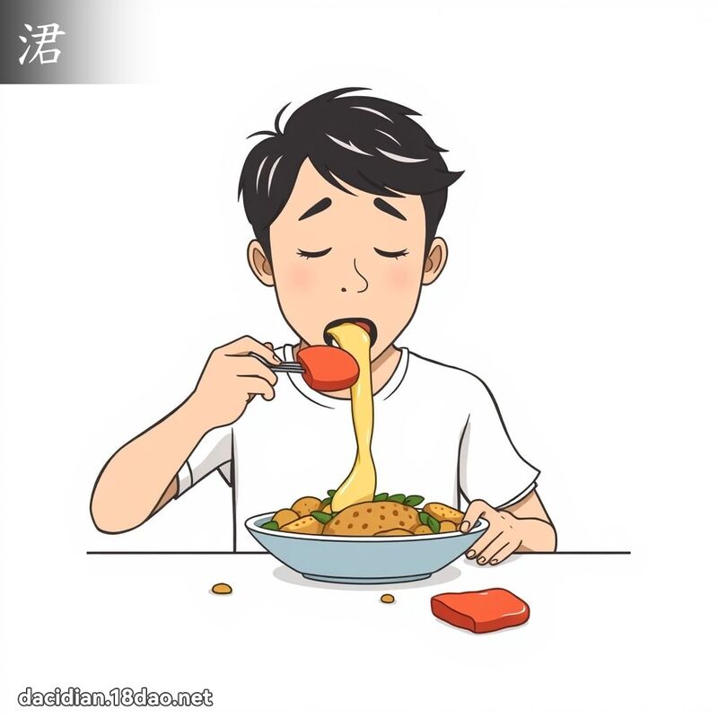 漢字: 涒 (多音字)