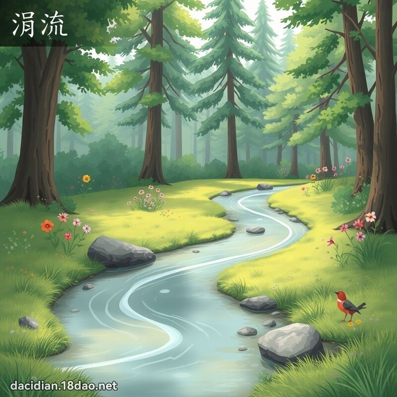 涓流 - 國語大辭典配圖