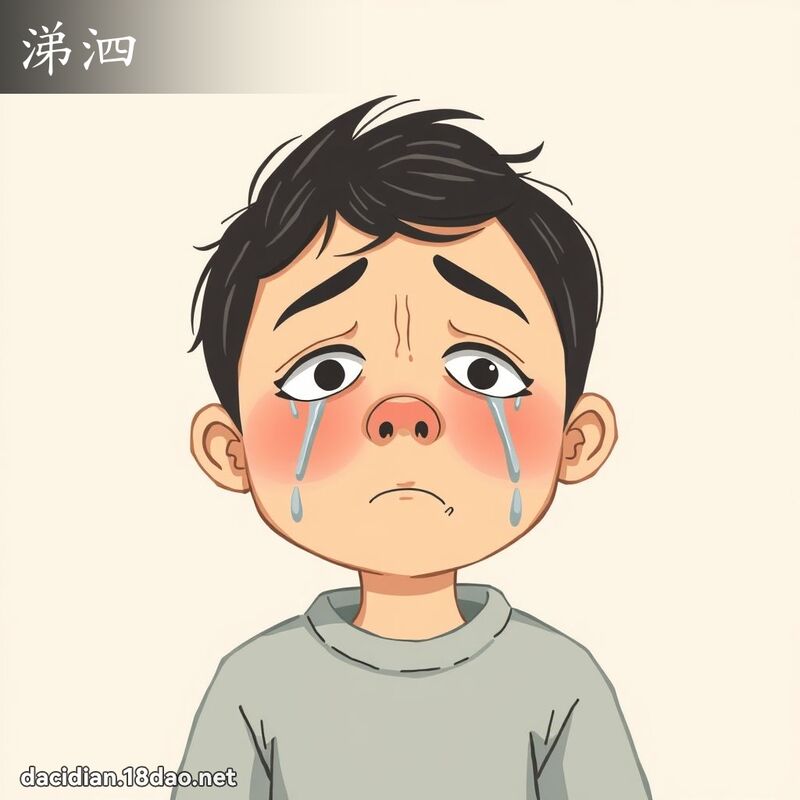 涕泗 - 國語大辭典配圖