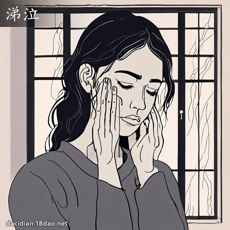 涕泣 - 国语大辞典配图