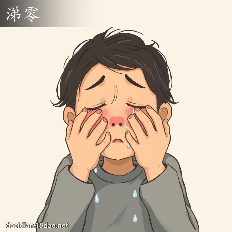 涕零 - 國語大辭典配圖