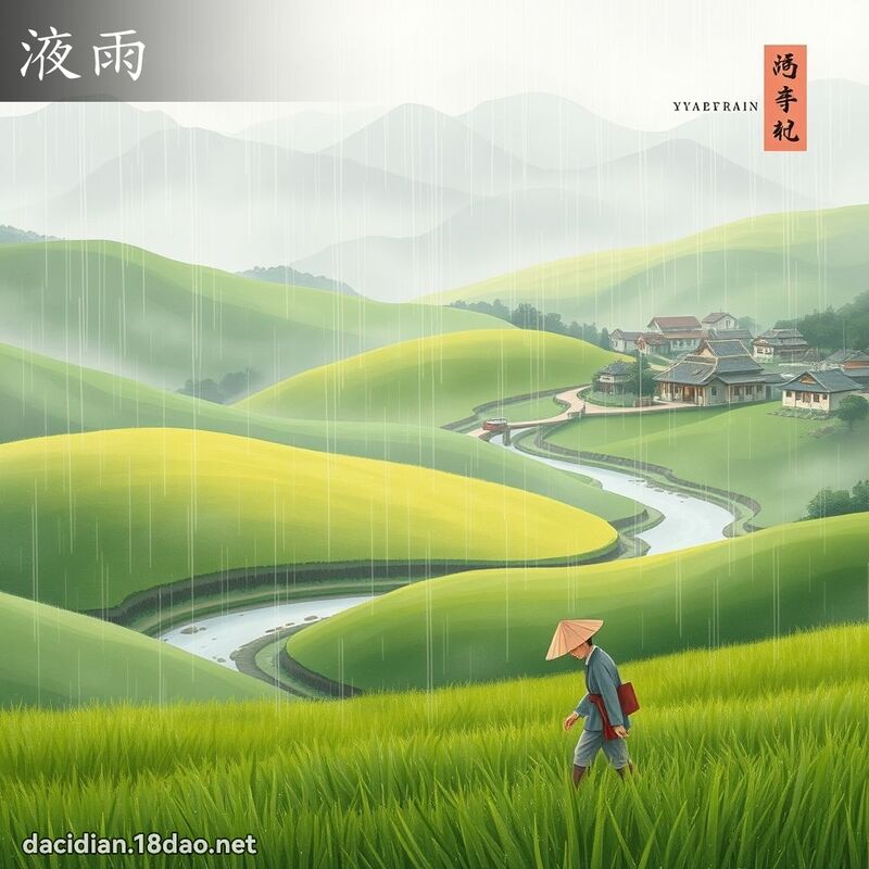 液雨 - 國語大辭典配圖