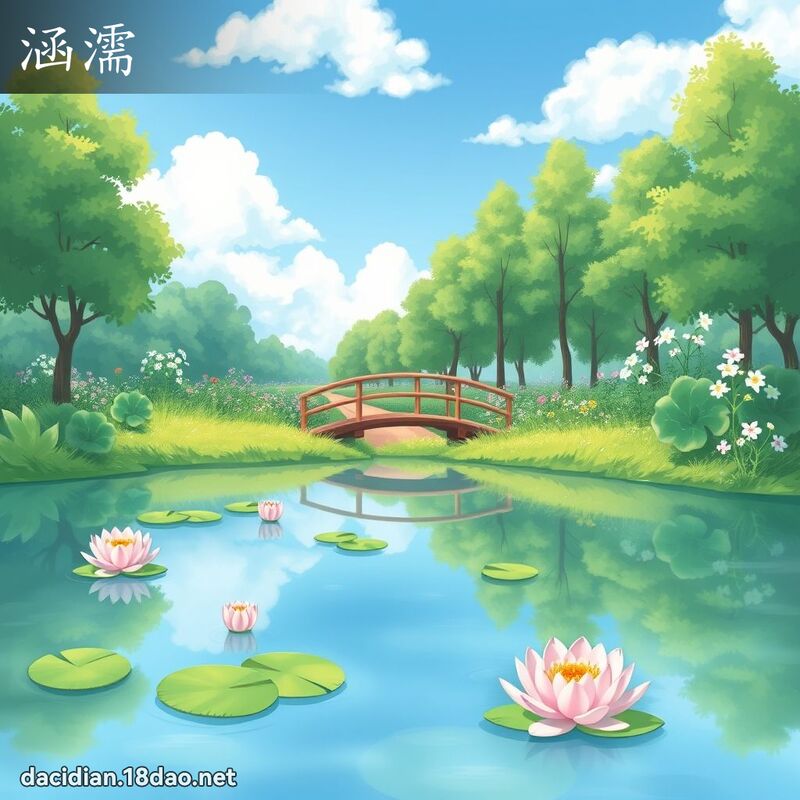涵濡 - 国语大辞典配图