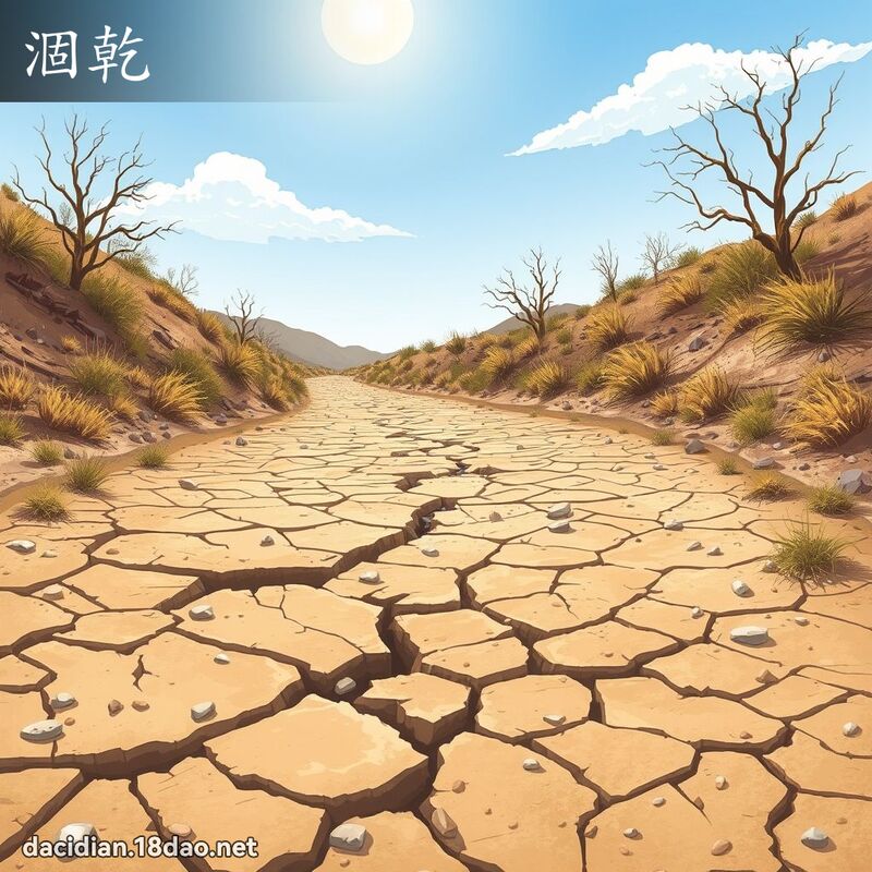 涸乾 - 國語大辭典配圖