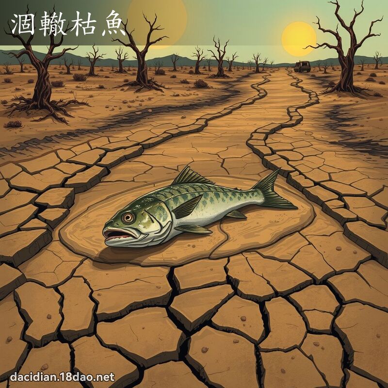 涸轍枯魚 - 國語大辭典配圖