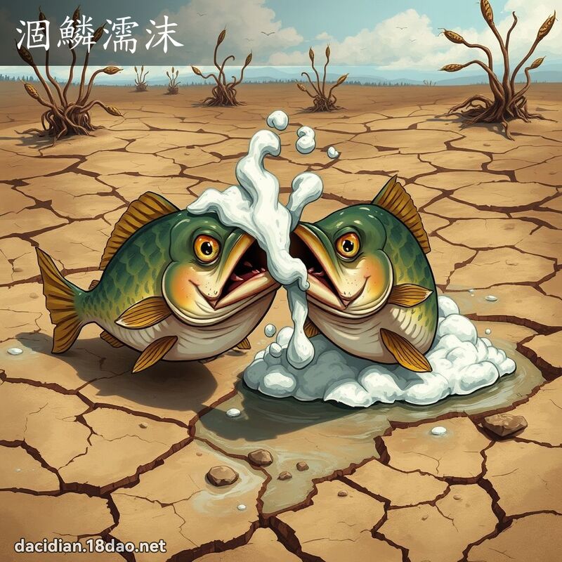 涸鳞濡沫 - 国语大辞典配图