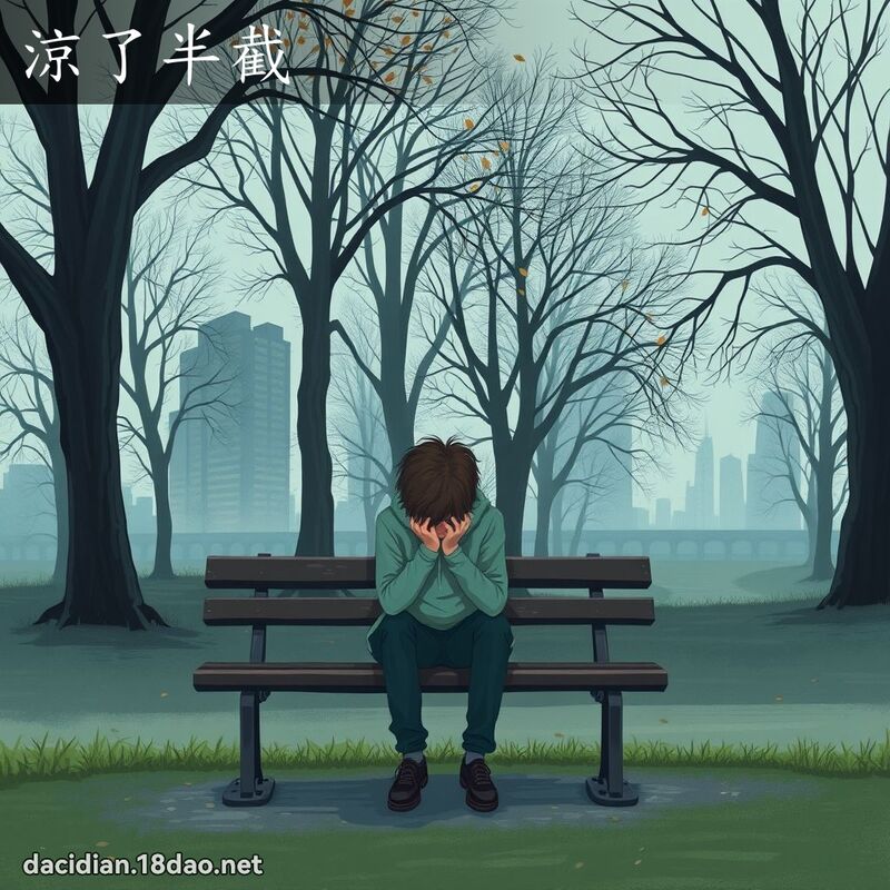 涼了半截 - 國語大辭典配圖