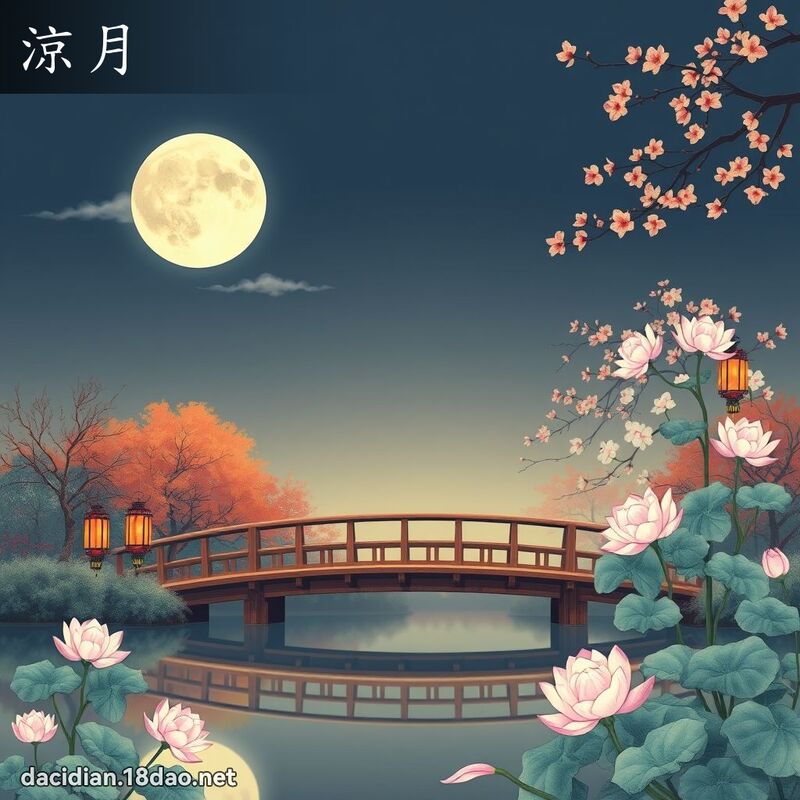 凉月 - 国语大辞典配图