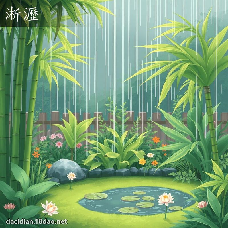 淅沥 - 国语大辞典配图