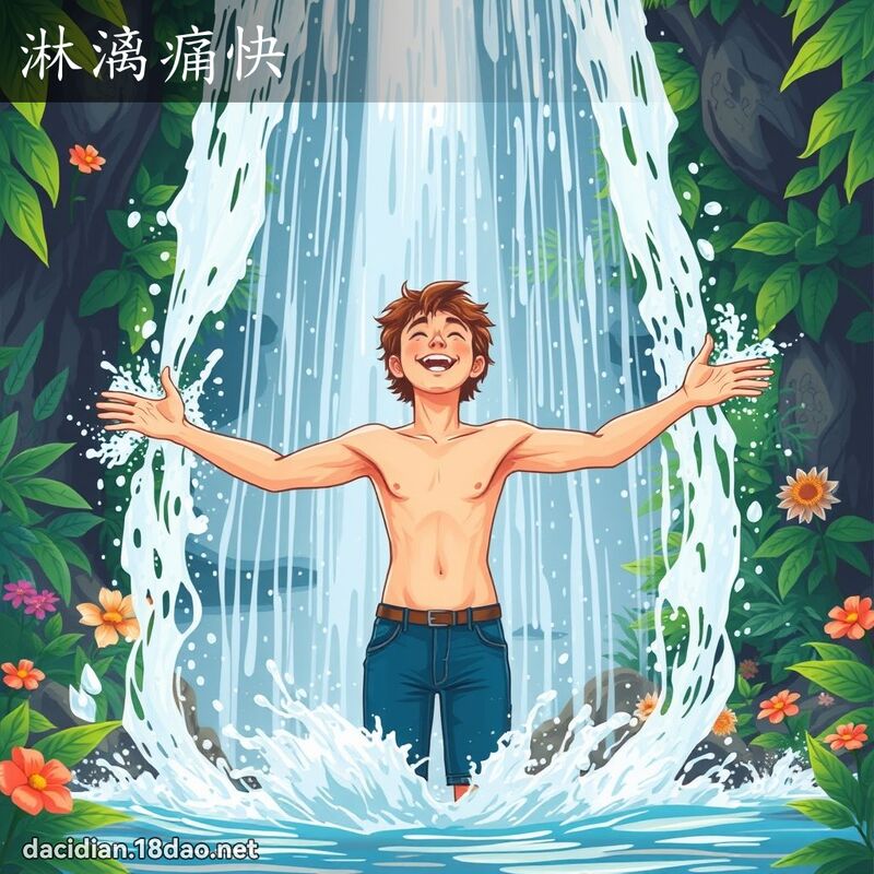淋漓痛快 - 國語大辭典配圖