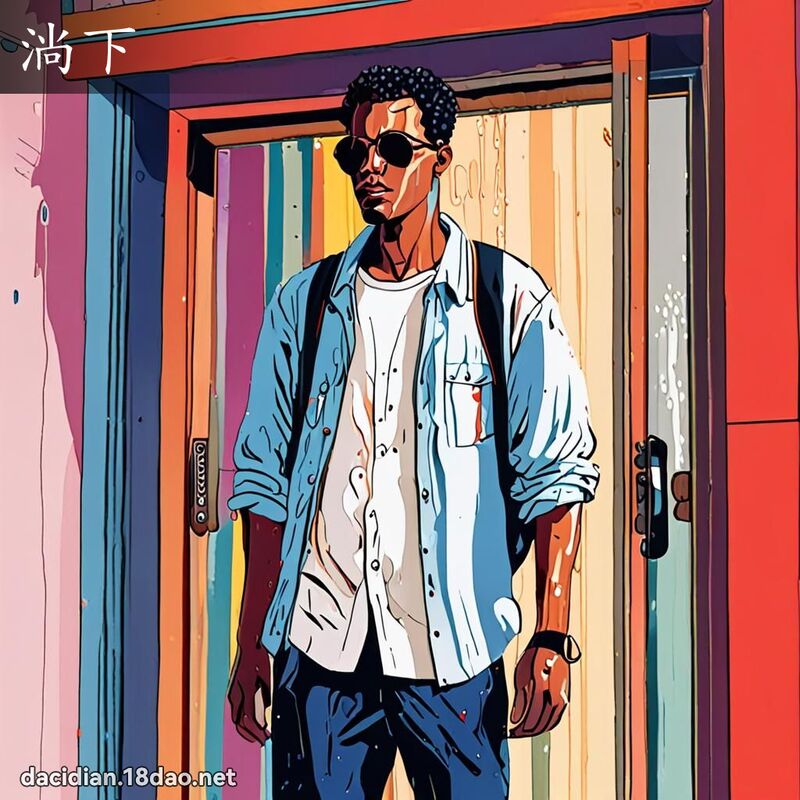 淌下 - 國語大辭典配圖