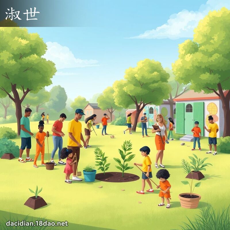 淑世 - 国语大辞典配图