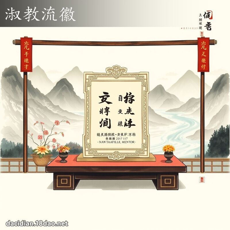 淑教流徽 - 国语大辞典配图