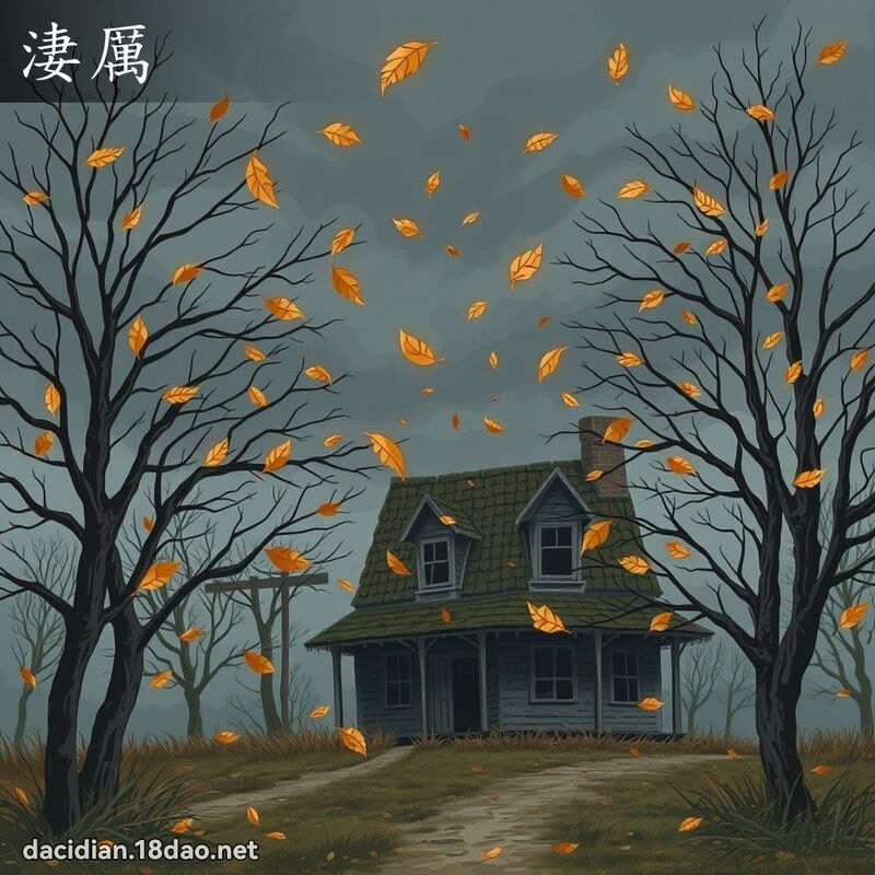 淒厲 - 國語大辭典配圖