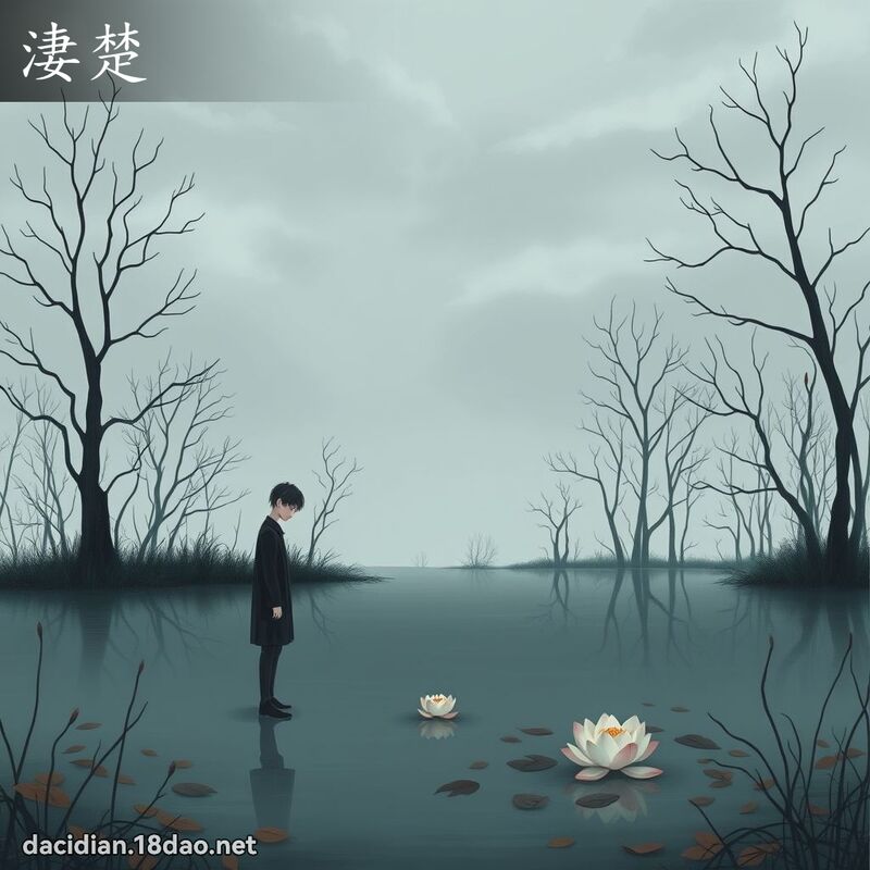 淒楚 - 国语大辞典配图