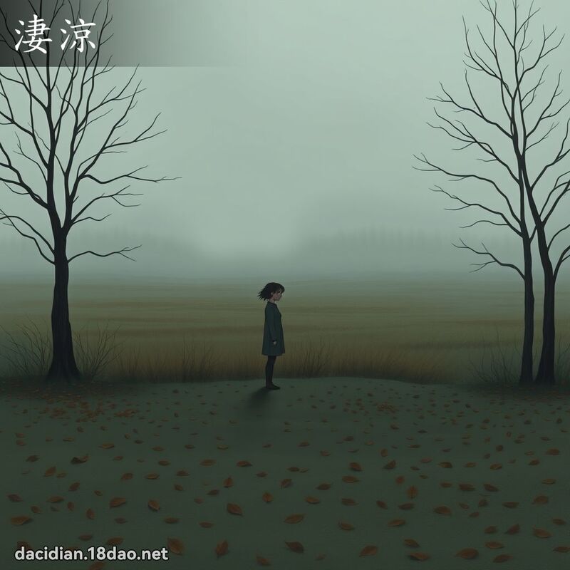 淒凉 - 国语大辞典配图