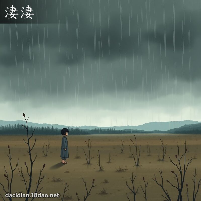 淒淒 - 國語大辭典配圖