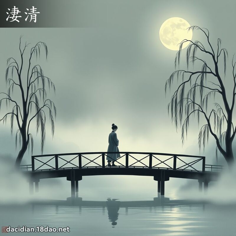 淒清 - 國語大辭典配圖