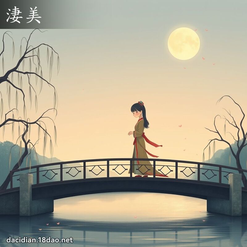 淒美 - 国语大辞典配图