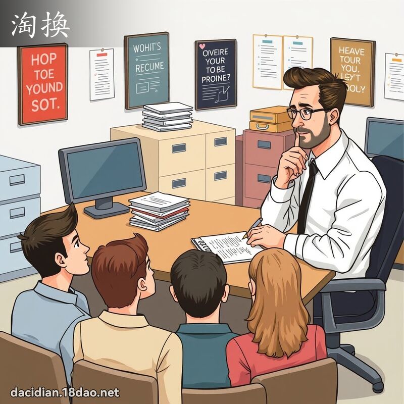 淘換 - 國語大辭典配圖
