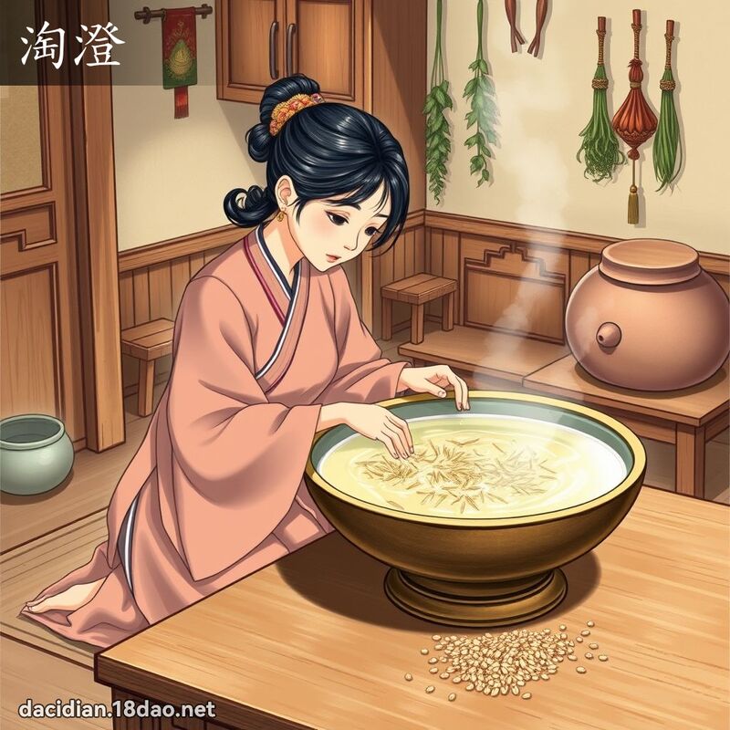 淘澄 - 国语大辞典配图