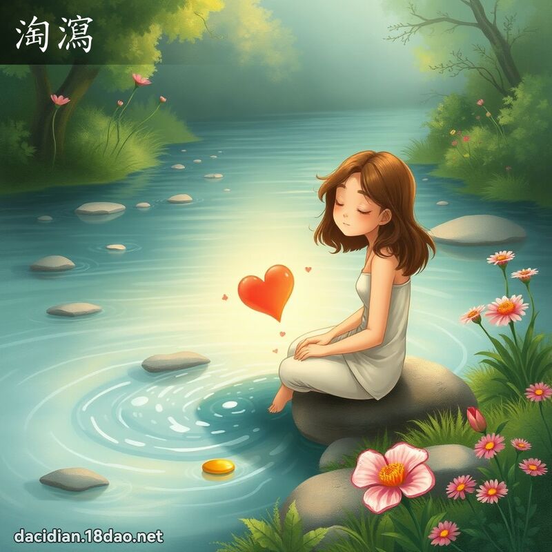 淘泻 - 国语大辞典配图