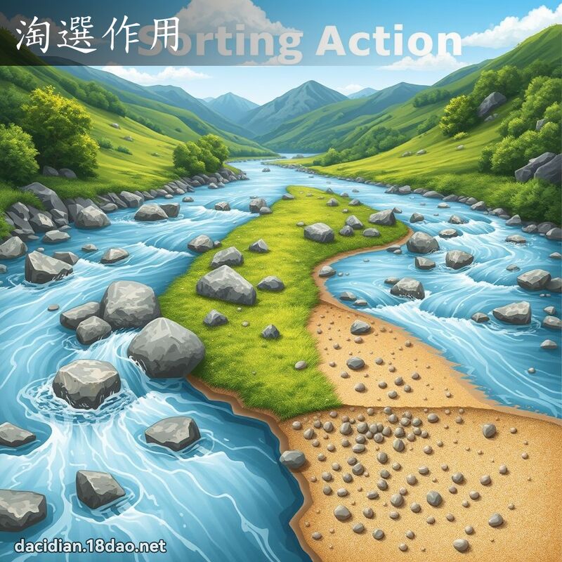 淘選作用 - 國語大辭典配圖