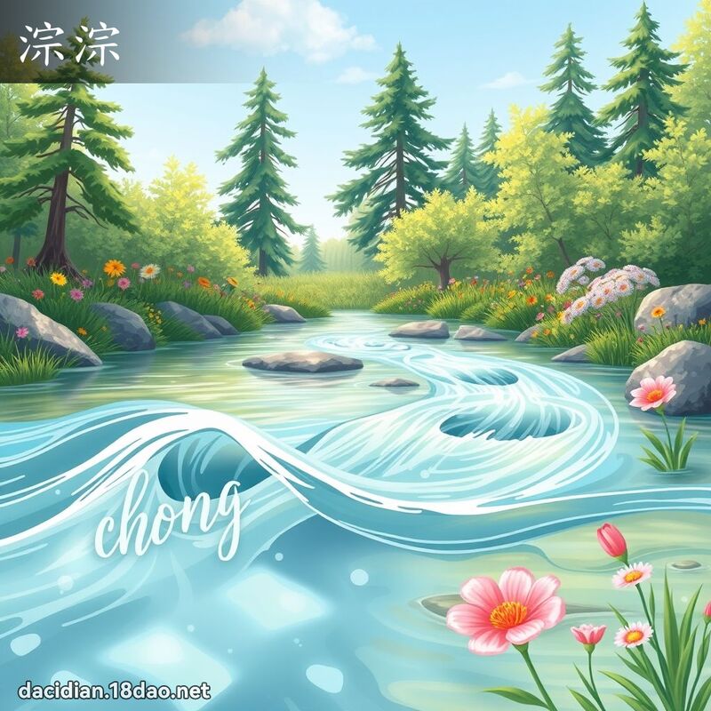 淙淙 - 國語大辭典配圖