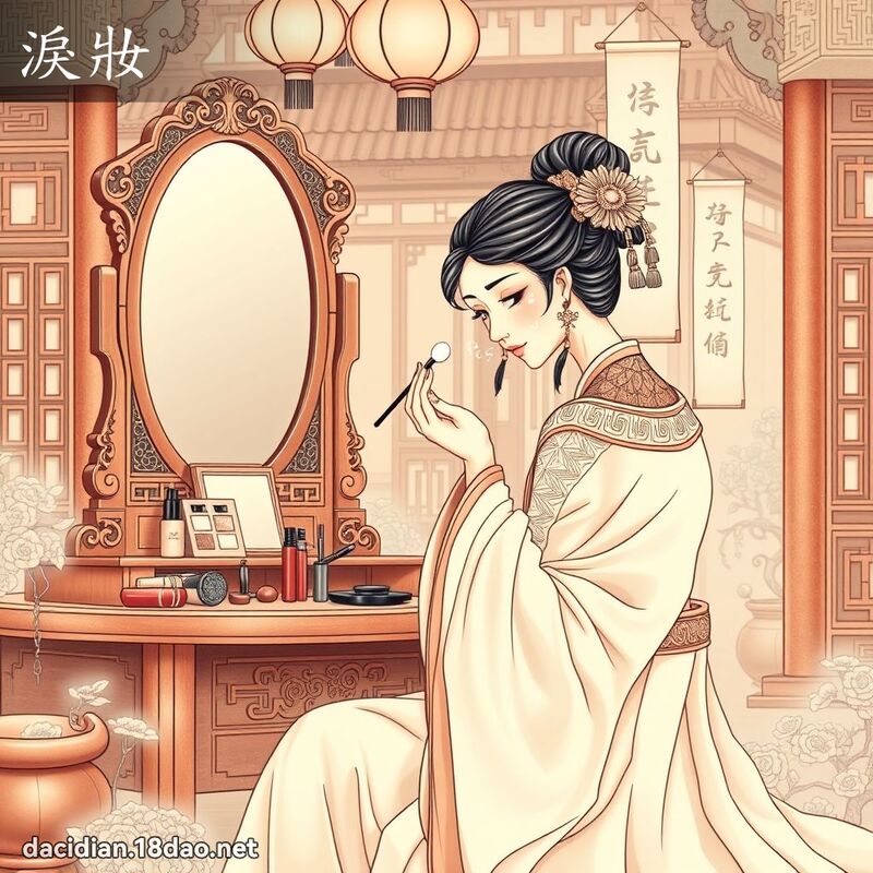 淚妝 - 國語大辭典配圖