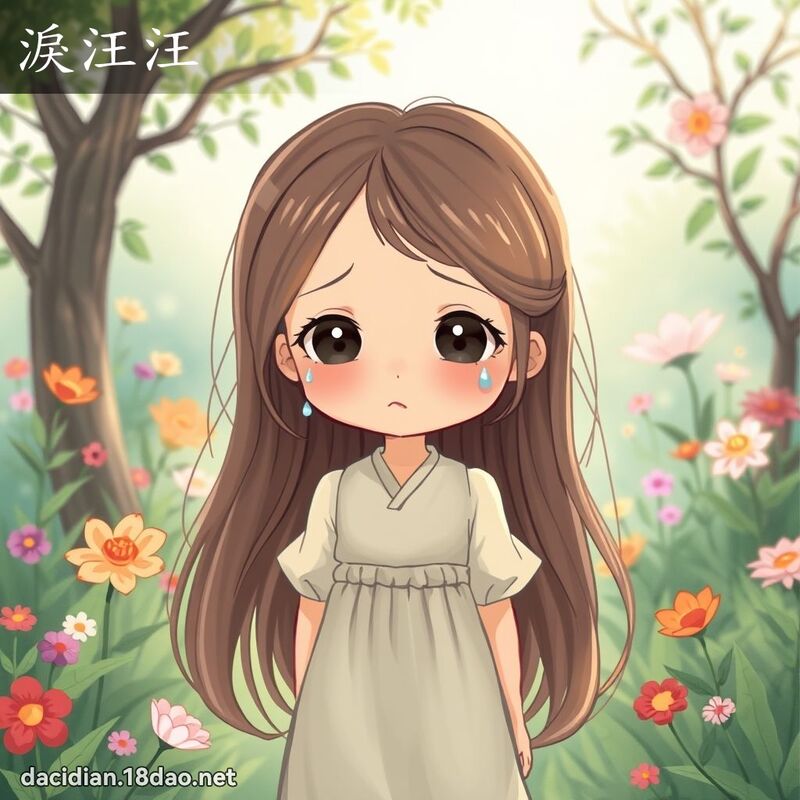 淚汪汪 - 國語大辭典配圖