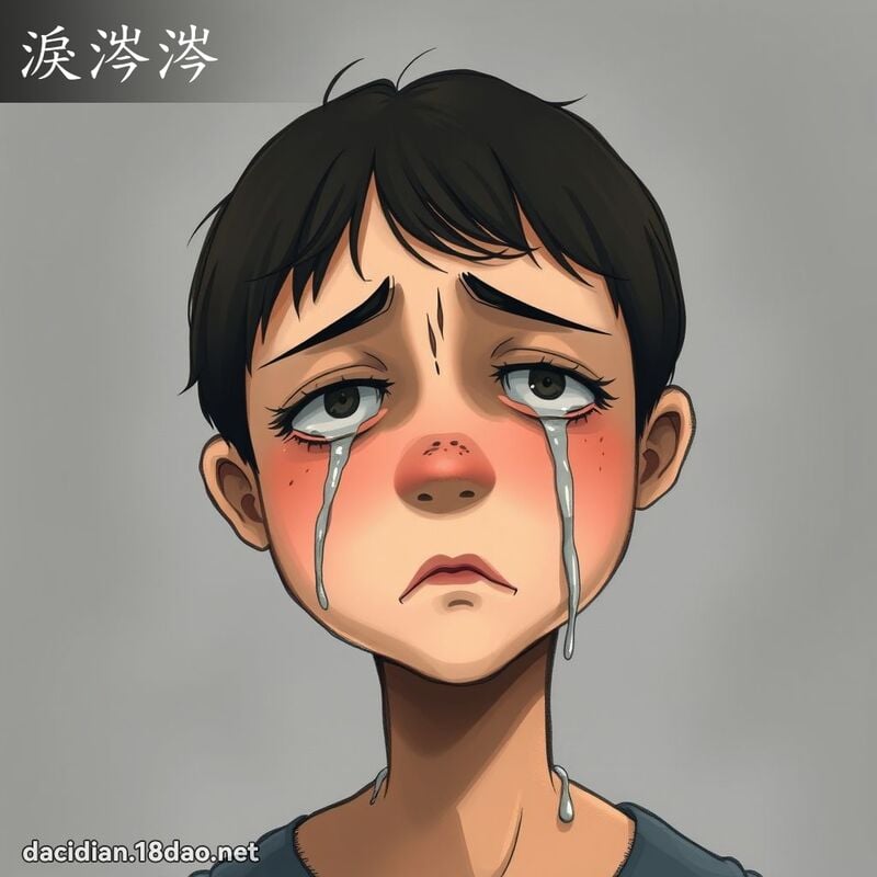 淚涔涔 - 國語大辭典配圖