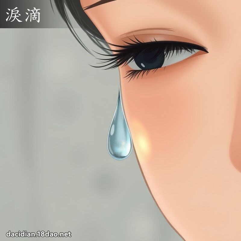 淚滴 - 國語大辭典配圖