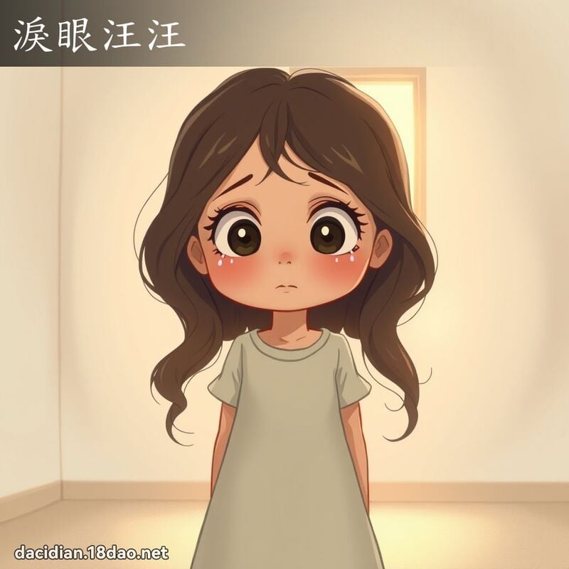 淚眼汪汪 - 國語大辭典配圖