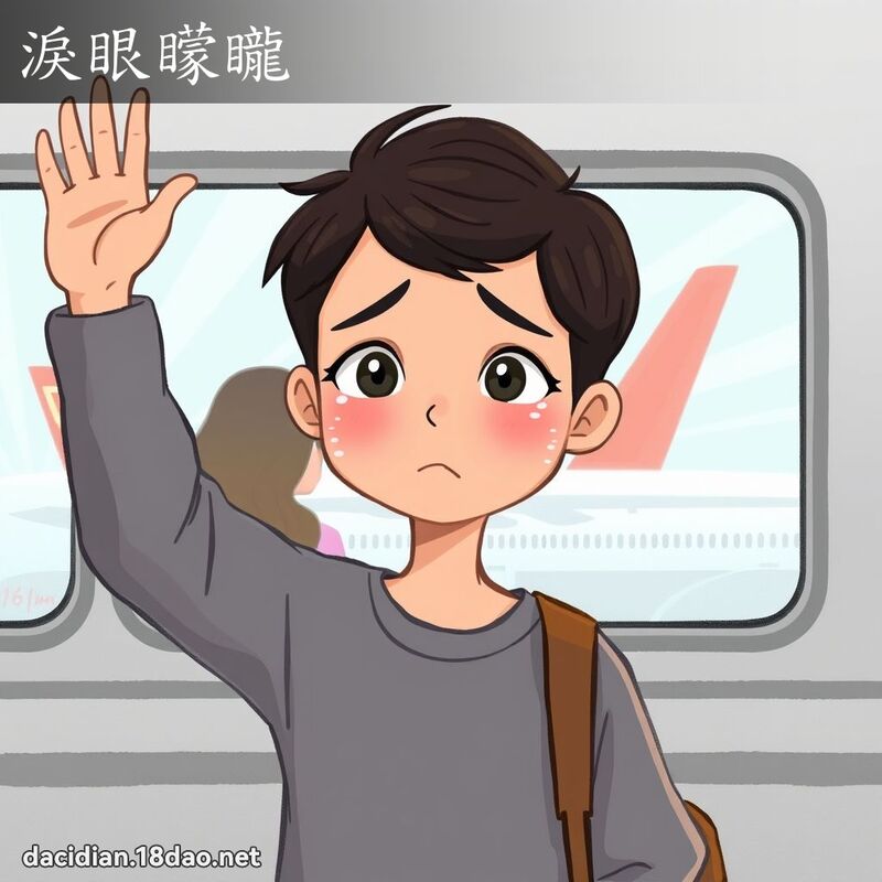 泪眼蒙矓 - 国语大辞典配图
