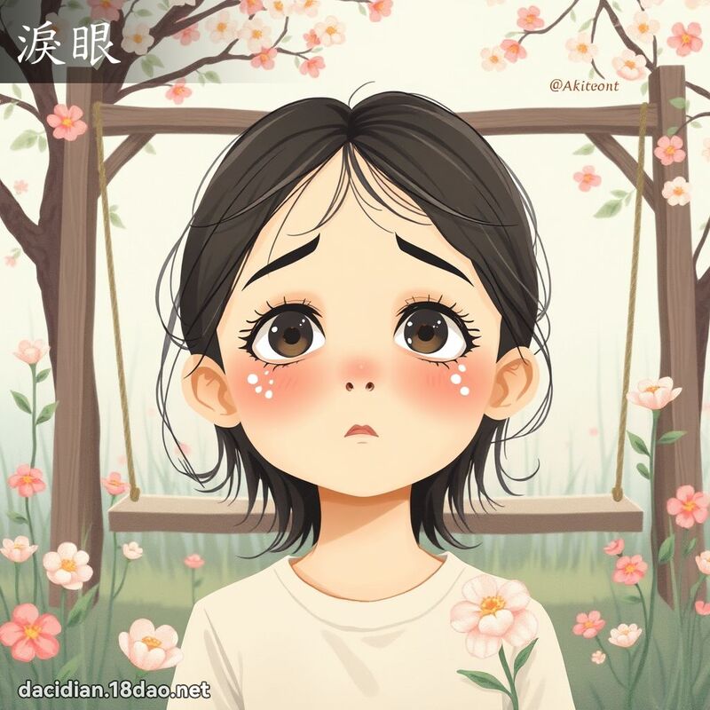 淚眼 - 國語大辭典配圖