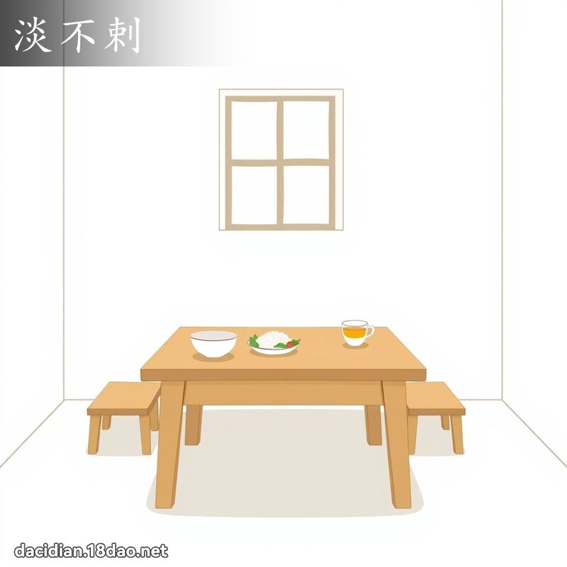 淡不剌 - 国语大辞典配图
