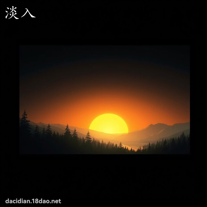 淡入 - 国语大辞典配图